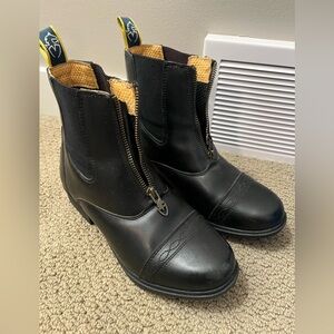 Black Leather English riding boots